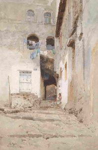 Pio Joris - Häuser in Terracina - 1898